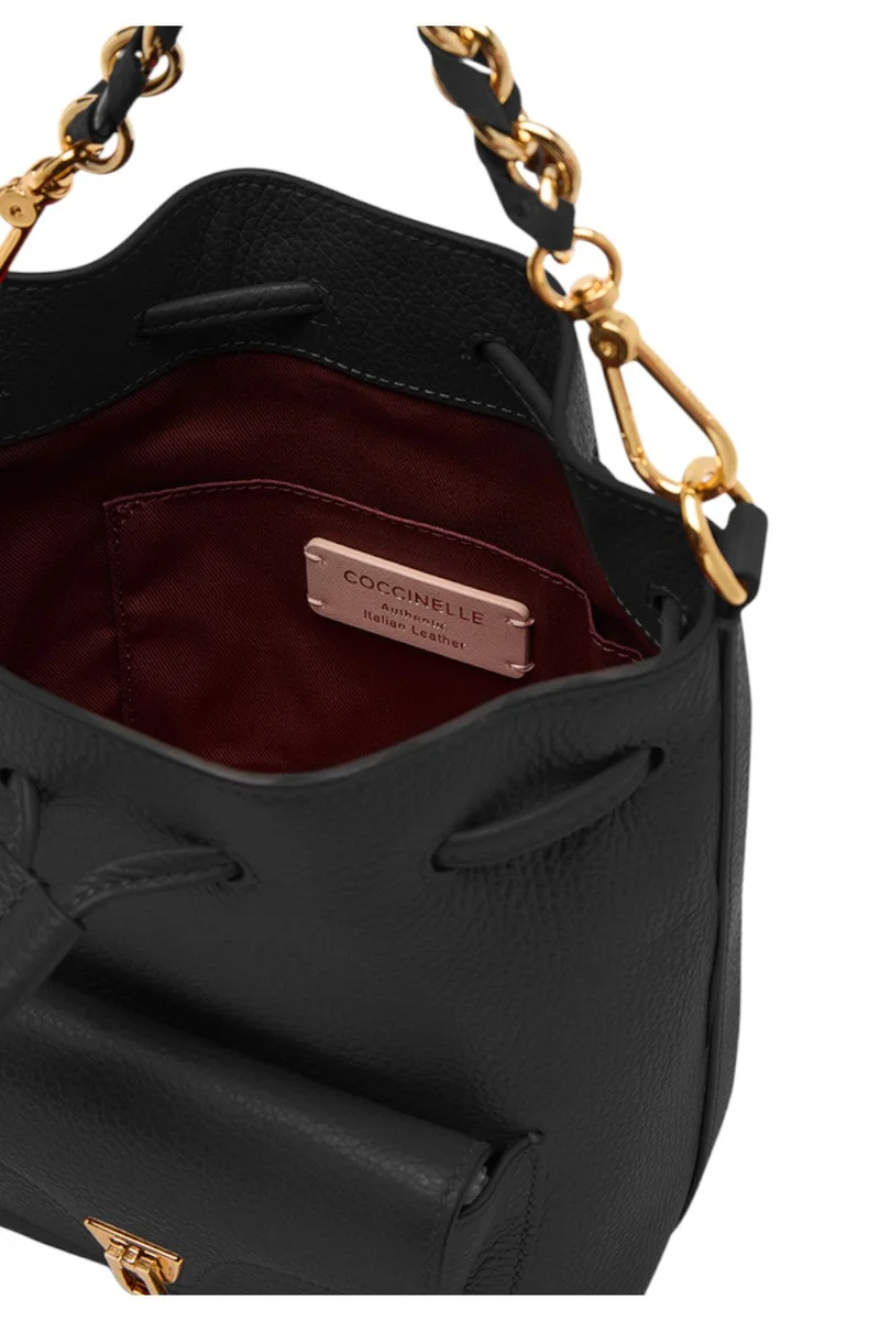 COCCINELLE Black BEAT GENERATIO Bucket Bag for Women | Best Price UAE